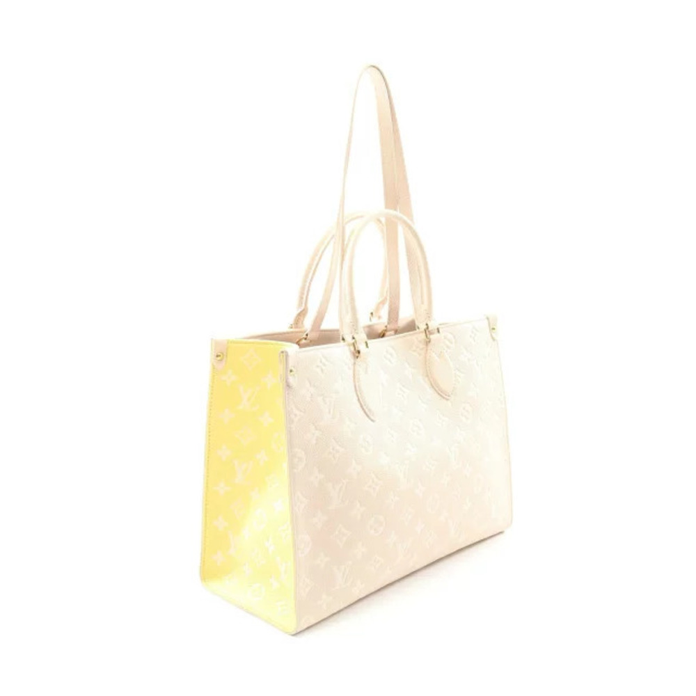 Louis Vuitton OnTheGo Monogram Empreinte Rose Pink Beige Handbag Leather Pink - Picture 2 of 8